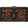 imageFossil Womens Harwell Tab Bifold WalletBlackLeopard Haircalf