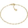 imageFossil Womens Heritage DLink Brass Chain AnkletGold