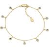 imageFossil Womens Heritage DLink Brass Chain AnkletGold Evil Eye