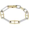imageFossil Womens Heritage DLink TwoTone Stainless Steel Chain Bracelet