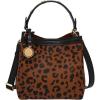 imageFossil Womens Jessie Shoulder BagBlackLeopard Haircalf