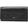 imageFossil Womens Logan Leather Wallet RFID Blocking Flap Clutch Organizer Black Model SL7833001Black