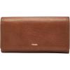 imageFossil Womens Logan Leather Wallet RFID Blocking Flap Clutch Organizer Black Model SL7833001Brown