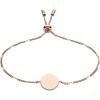 imageFossil Womens Plated Stainless Steel Engravable Personalized Gift Bracelet for WomenRose Gold Disc