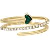 Gold/Green Heart Gold/Green Heart