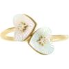 Gold/MOP Double Heart Gold/MOP Double Heart
