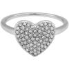 Silver Sadie Glitz Heart Silver Sadie Glitz Heart