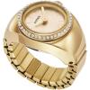 imageFossil Womens Quartz Stainless Steel TwoHand Watch RingGold Glitz