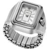 imageFossil Womens Quartz Stainless Steel TwoHand Watch RingSilver Raquel