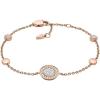 imageFossil Womens Rose GoldTone Stainless Steel Chain or Beaded Bracelet for WomenRose Gold Glitz Disc