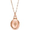 imageFossil Womens Rose GoldTone Stainless Steel Pendant Chain Necklace for WomenRose Gold Locket