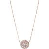 imageFossil Womens Rose GoldTone Stainless Steel Pendant Chain Necklace for WomenRose Gold Mosaic Disc