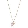 imageFossil Womens Rose GoldTone Stainless Steel Pendant Chain Necklace for WomenRose Gold Pink Charm
