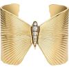 imageFossil Womens Stainless Steel GoldTone Bangle BraceletButterfly Cuff