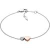 Silver Rose Gold Heart Silver Rose Gold Heart