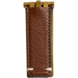 imageFossil Leather Leather Wrapped Hinged Money ClipBrown