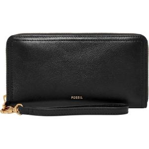 imageFossil Logan Zip Around Clutch Wallet NebulaBlack