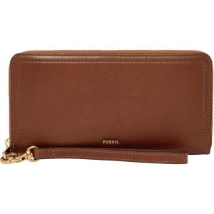 imageFossil Logan Zip Around Clutch Wallet NebulaBrown