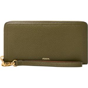 imageFossil Logan Zip Around Clutch Wallet NebulaDesert Olive