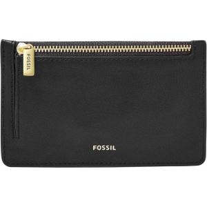 imageFossil Logan Zip Card Case Black with KeychainBlack With Keychain