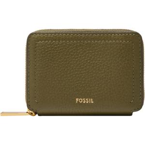 imageFossil Logan Zip Card Case Black with KeychainDesert Olive
