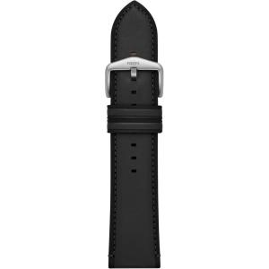 imageFossil Mens 24mm Black LiteHide Leather Watch Band
