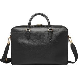 imageFossil Mens Asher Leather Messenger Laptop BagAsher Black Leather