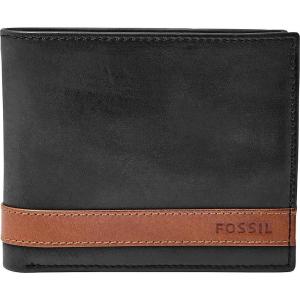 imageFossil Mens Bifold Coin Pocket WalletQuinn Black