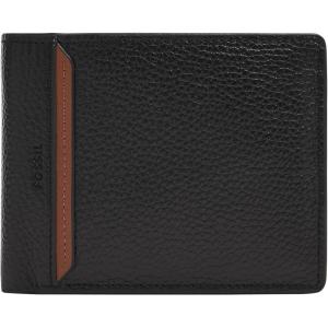 imageFossil Mens Bifold Passcase WalletHuntington Black