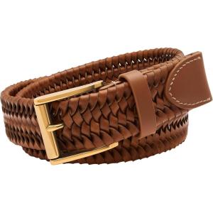imageFossil Mens Brown Leather BeltRhett Brown
