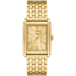 imageFossil Mens Carraway Quartz Stainless Steel ThreeHand WatchGold