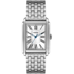 imageFossil Mens Carraway Quartz Stainless Steel ThreeHand WatchSilver