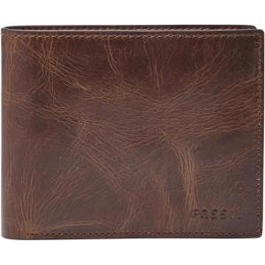 imageFossil Mens Derrick Bifold Coin Pocket WalletDark Brown