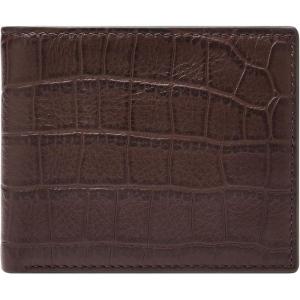 imageFossil Mens Derrick Bifold Coin Pocket WalletDerrick Mink Croco