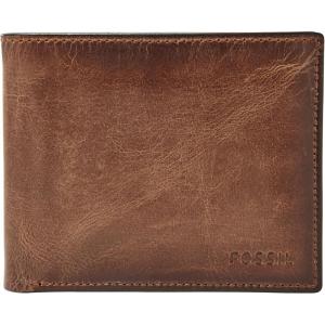 imageFossil Mens Derrick Leather RFIDBlocking Bifold Passcase with Removable Card Case WalletBrown
