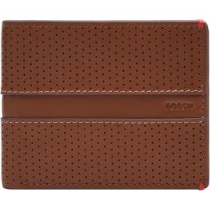 imageFossil Mens Leather Bifold Wallet with Flip ID Window for MenSport Tourer Brown