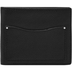 imageFossil Mens Leather Slim Minimalist Bifold Front Pocket Wallet for MenAnderson Black