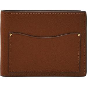 imageFossil Mens Leather Slim Minimalist Bifold Front Pocket Wallet for MenAnderson Brown