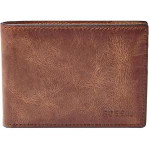 imageFossil Mens Leather Slim Minimalist Bifold Front Pocket Wallet for MenDerrick Brown