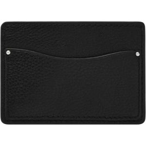 imageFossil Mens Leather Slim Minimalist Card Case Front Pocket WalletAnderson Black