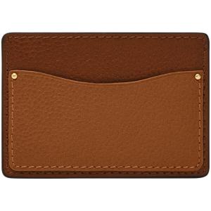 imageFossil Mens Leather Slim Minimalist Card Case Front Pocket WalletAnderson BrownSaddle
