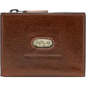 imageFossil Mens Leather Slim Minimalist Card Case Front Pocket WalletAndrew Cognac