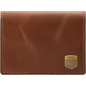 imageFossil Mens Leather Slim Minimalist Card Case Front Pocket WalletHayes Brown
