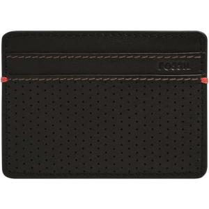 imageFossil Mens Leather Slim Minimalist Card Case Front Pocket WalletSport Tourer Black