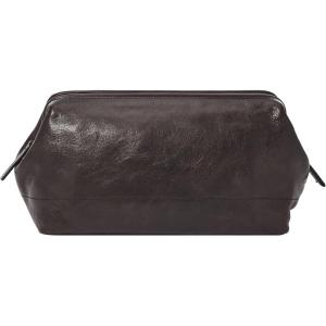imageFossil Mens Leather Travel Shave Dopp KitBlack