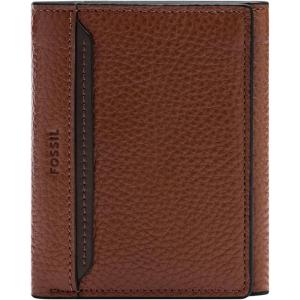 imageFossil Mens Leather Trifold Wallet for MenHuntington Brown