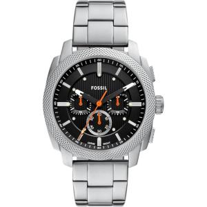 imageFossil Mens Machine Chronograph Stainless Steel WatchSilverBlack