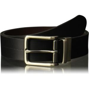 imageFossil Mens Reversible BlackBrown Leather BeltBrandon BlackBrown