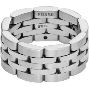 imageFossil Mens Stainless Steel RingArden Silver
