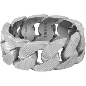 imageFossil Mens Stainless Steel RingHarlow Silver